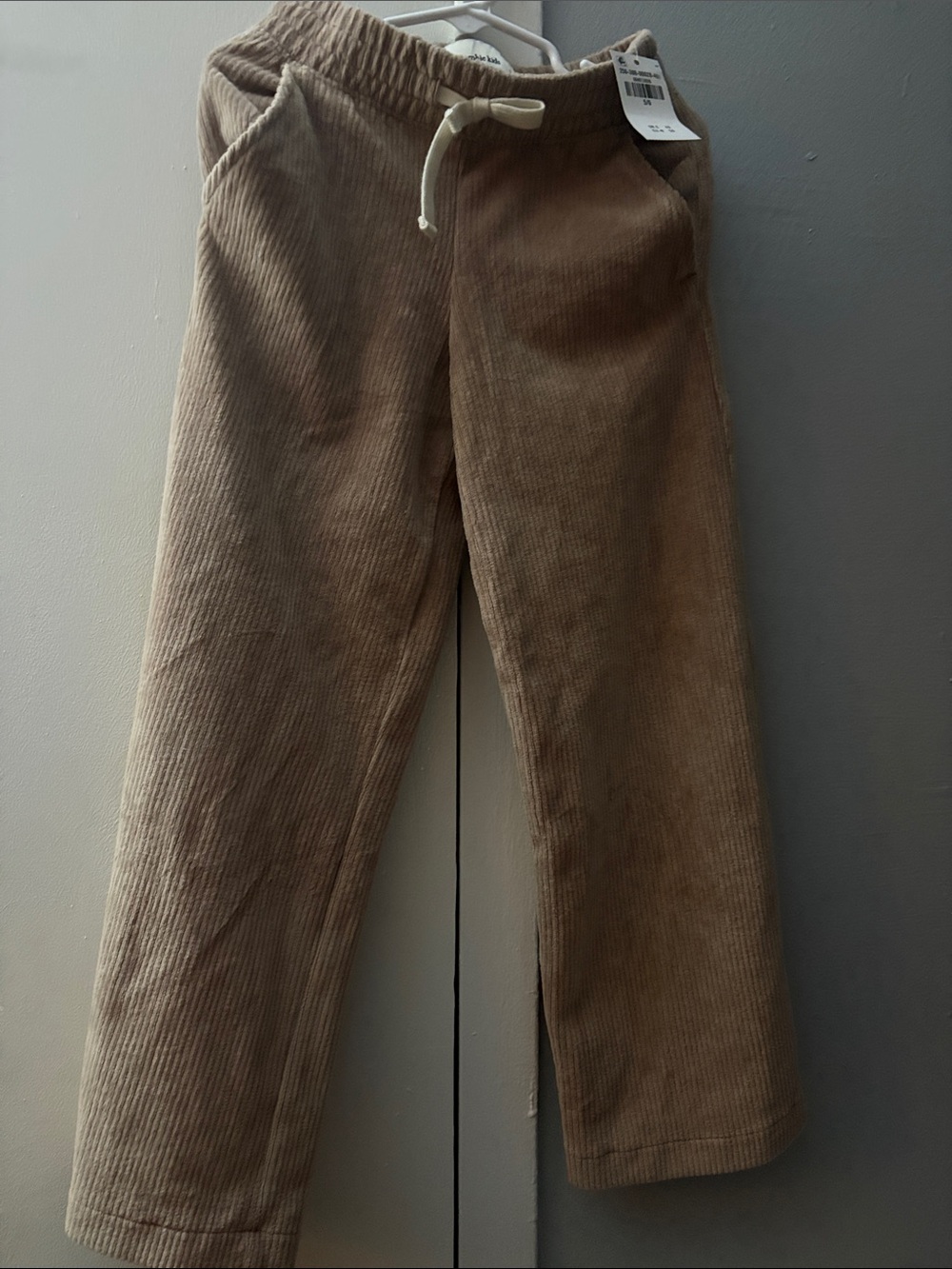 Abercrombie kids Tan Corduroy Drawstring pants